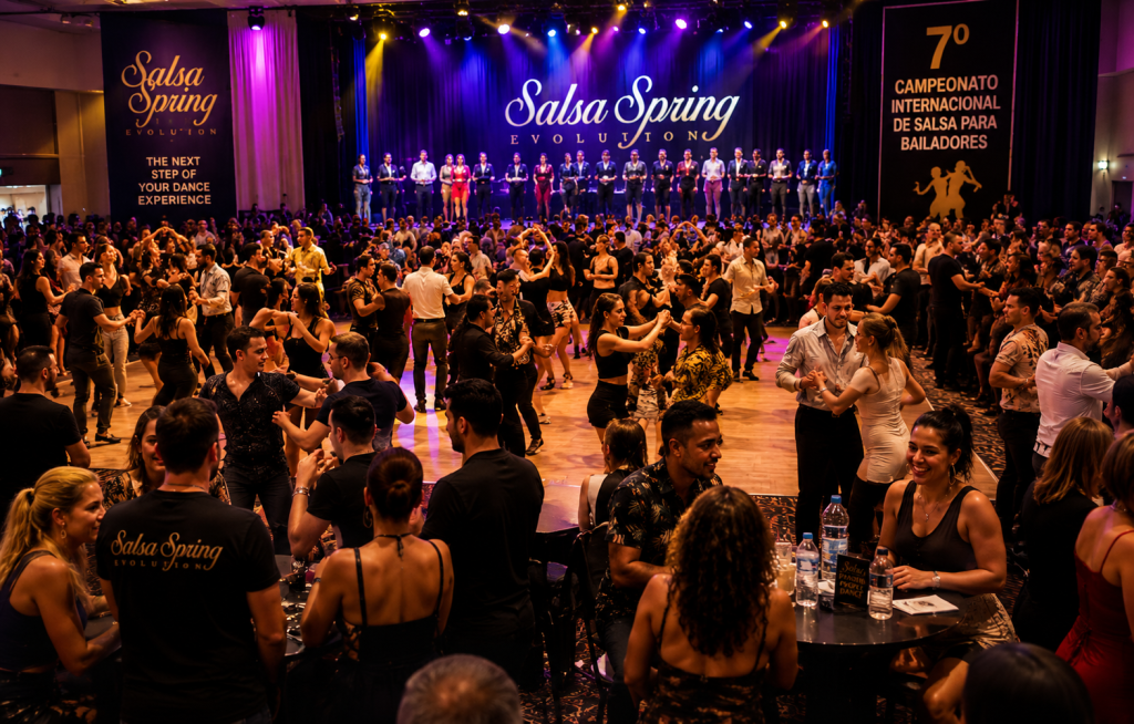 Ambiente de Salsa Spring Evolution y Campeonato Internacional de Salsa para Bailadores